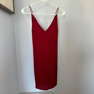 Showpo maroon slip dress (NWT)